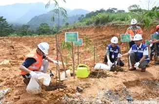 PT Semen Padang resmikan Taman Reklamasi Padayo di areal Izin Usaha Pertambangan (IUP) Padayo seluas 88 hektare, Kelurahan Indarung, Kecamatan Lubuk Kilangan, Kota Padang, Rabu (21/8/2024).Ist