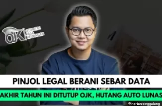 Ilustrasi pinjol legal sebar data.