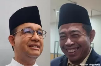 Calon Gubernur Jakarta Anies Baswedan bersama Ketua Dewan Pimpinan Wilayah PKS Jakarta Khoirudin. (Foto: detikcom)