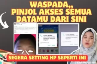 Ilustrasi pinjol bisa akses data. (Foto: YouTube Desi Sutriani)