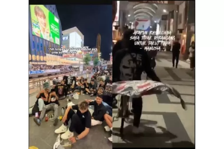 Viral video WNI di Osaka Jepang membuat resah masyarakat setempat. (Foto: Kompascom)