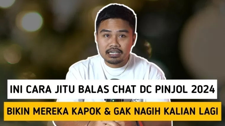 Ilustrasi balas chat DC pinjol.