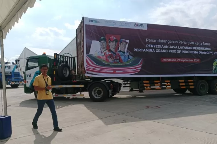 Logistik pembalap. (antara)