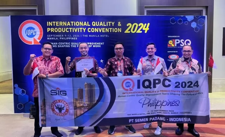 Tim inovasi PT Semen Padang, Mystaco, berhasil meraih penghargaan Excellent di ajang International Quality &amp; Productivity Convention (IQPC) di Filipina pada 7-12 September 2024.Ist