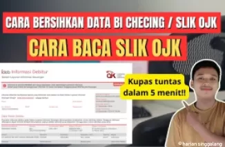 Ilustrasi membersihkan Slik OJK.