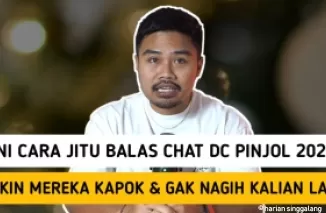 Ilustrasi balas chat DC pinjol.