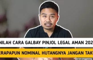 Cara aman galbay pinjol. (Foto: YouTube Kocheng Hoki)