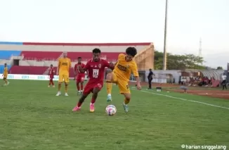 Maluku Utara vs Semen Padang. (antara)