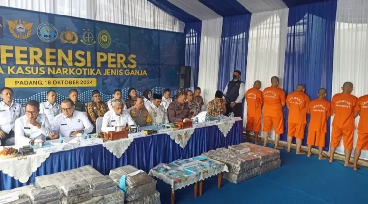 BNN Gagalkan Peredaran 624 Kg Ganja dari Aceh Menuju Sumbar