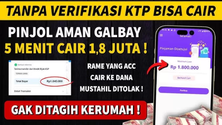 Ilustrasi pinjol mudah cair.