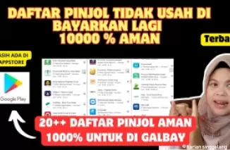 Ilustrasi daftar pinjol.