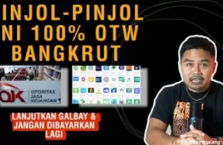 Ilustrasi pinjol bangkrut.