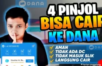 Ilustrasi pinjol cair ke DANA.