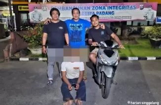 Pelaku Curanmor Ditangakap di Bukittinggi