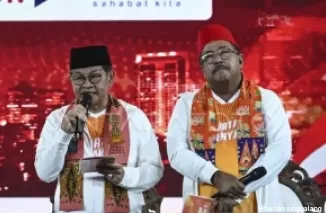 Pramono Anung dan Rano Karno. (Foto: RRI)