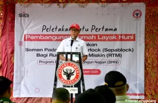 Direktur Utama PT Semen Padang Indrieffouny.Ist