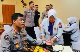 Sempena HUT Humas Polri Ke 73, Polda Sumsel Sumbangkan 1.287 Kantong Darah