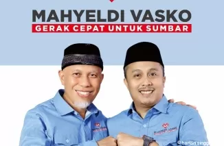 Pasangan Cagub-Cawagub Sumbar, Mahyeldi-Vasko.