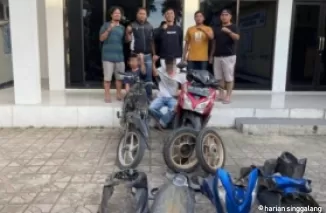 Tim Reskrim Pasaman Barat Bekuk Dua Pelaku Curanmor di Lokasi Terpisah