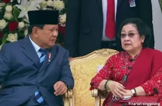 Prabowo dan Megawati. (Foto: Kompascom)