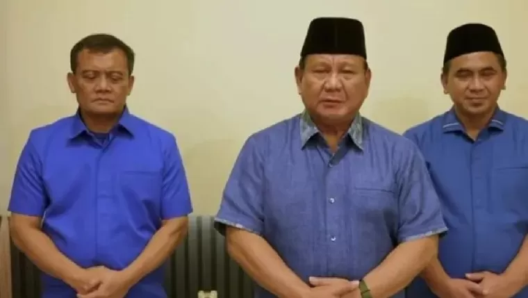 Ahmad Lutfhi, Prabowo Subianto, Taj Yasin. (Foto: TrenAsia)