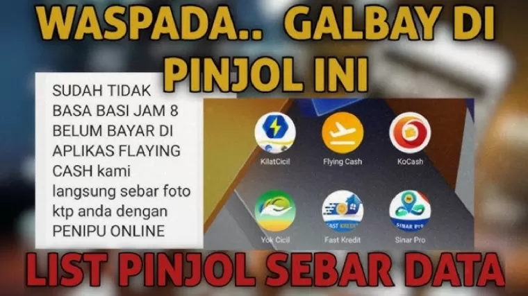 Ilustrasi pinjol yang sebar data