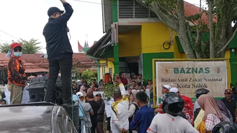 Dinilai Terlibat Politik Praktis, Baznas Kota Solok Didemo Warga