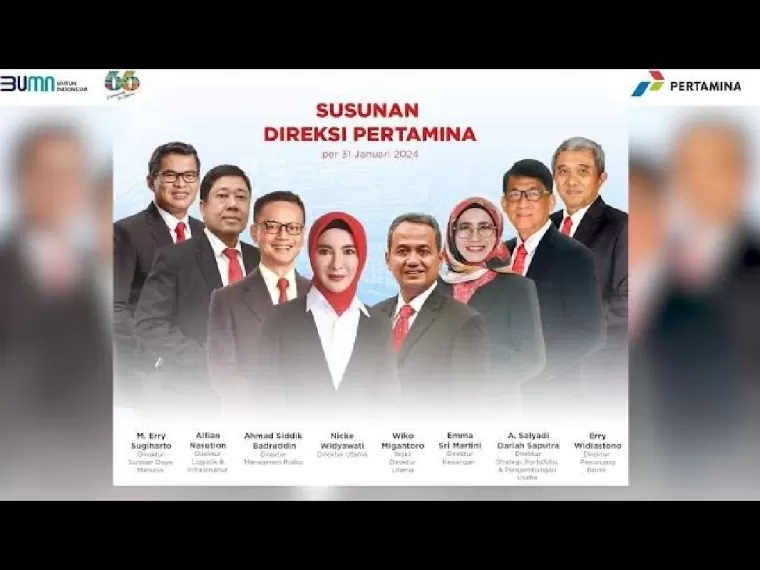 Komisaris dan Direksi Pertamina. (Foto: YouTube)