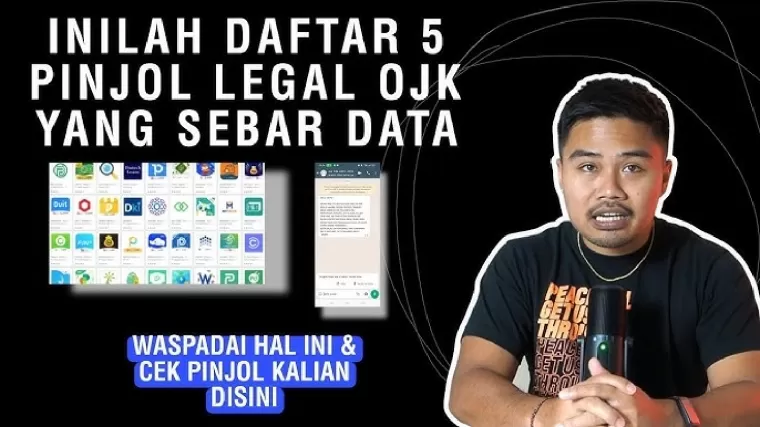 Ilustrasi pinjol legal sebar data.