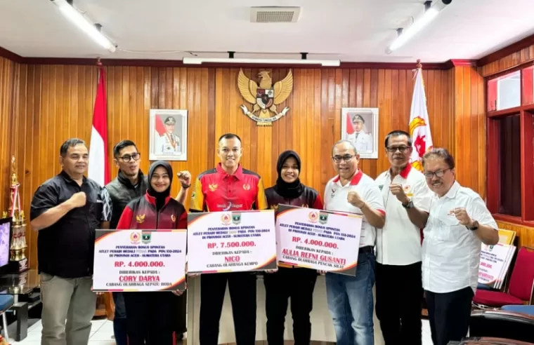 KONI Sumbar Realisasikan Bonus Spontan Atlet Peraih Medali PON XXI Aceh-Medan 2024