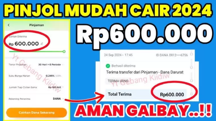 Ilustrasi pinjol aman galbay. (Foto: YouTube)