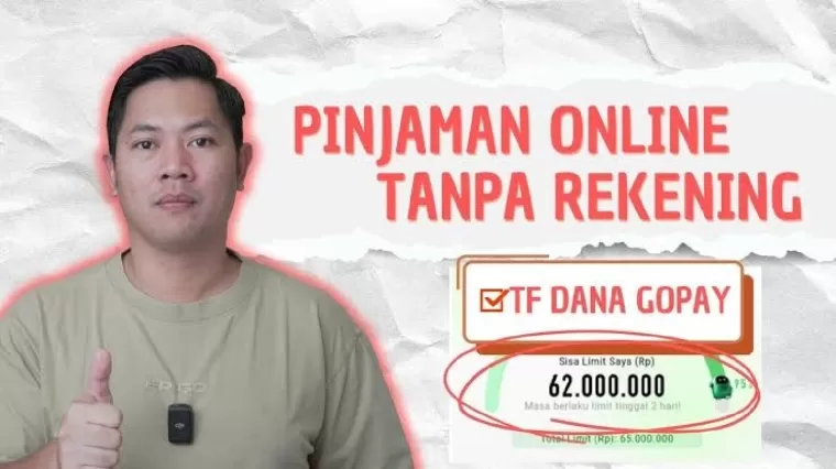 Ilustrasi pinjol tanpa rekening.