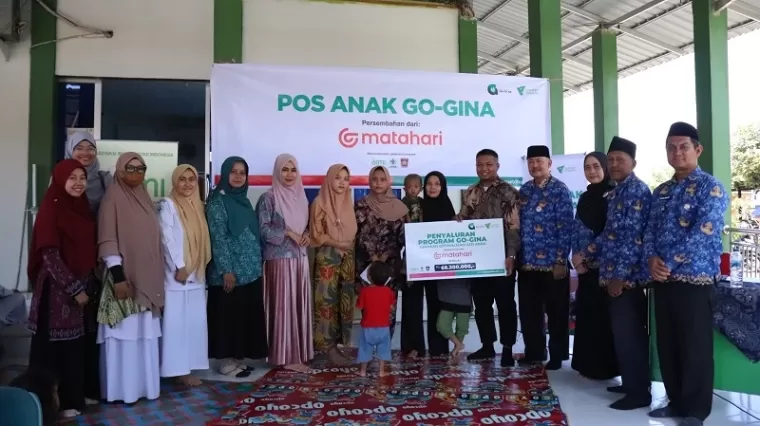 Launching program Go-Gina yang digagas Dompet Dhuafa Singgalang bersama PT. Matahari Departement Store, Tbk sebagai upaya pencegahan stunting dan edukasi bagi ibu hamil.(ist)