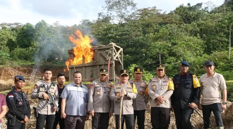 Usai Tragedi Polisi Tembak Polisi, Polda Sumbar Razia Tambang Ilegal di Solok Selatan