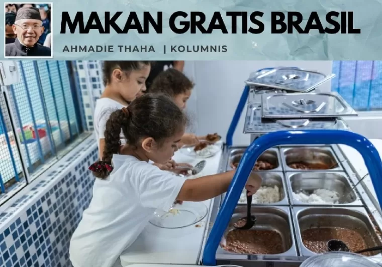 Ilustrasi Makan Gratis Brasil