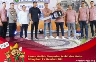 BRI Padang Panjang Gelar Panen Hadiah Simpedes, Nasabah Setia Dapat Mobil dan Motor