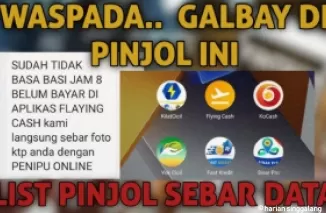 Ilustrasi pinjol yang sebar data