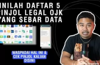 Ilustrasi pinjol legal sebar data.