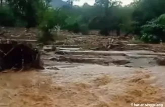 Lima Nagari di Sijunjung Dilanda Banjir Bandang Besar