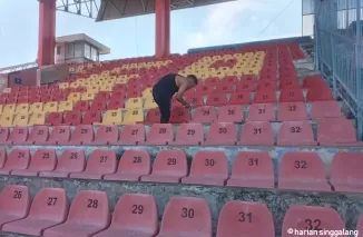 Pengelola Terus Percantik Stadion Agus Salim