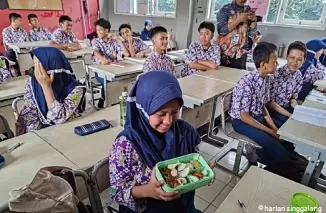 Program makan bergizi gratis. (Foto: infobanknews)