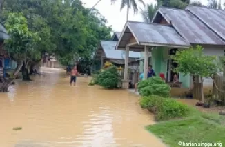 Ratusan Rumah di Sijunjung Kebanjiran