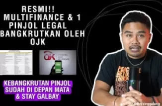 Ilustrasi pinjol ditutup OJK.