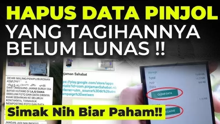 Cara menghapus data galbay pinjol.