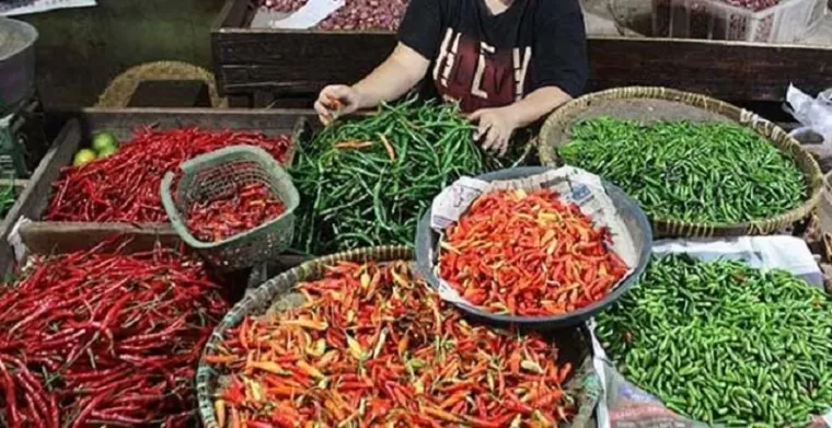 Harga Cabai Hijau dan Bawang Merah di Padang Panjang Turun