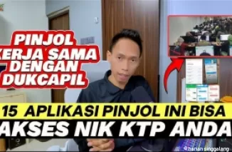 Aplikasi pinjol bisa akses KTP.