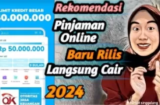 Ilustrasi aplikasi pinjol langsung cair.