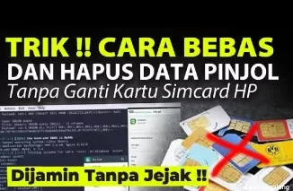 Trik menghapus data pinjol.