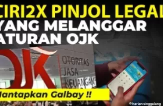 Ciri-ciri pinjol legal yang melanggar aturan OJK. (Foto: YouTube)