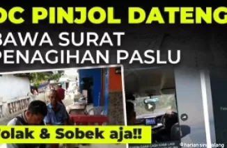 DC Lapangan pinjol datang bawa surat penagihan palsu.